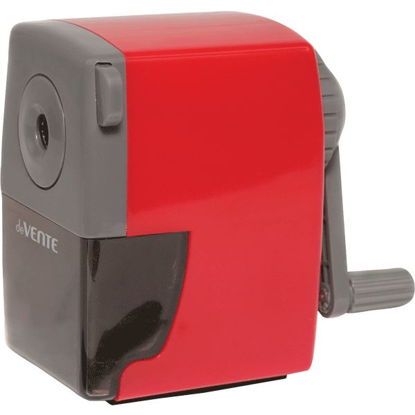 Точилка механическая, 1 отв., контейнер, струбцина, зажим д/карандаша, пласт. корпус, deVENTE