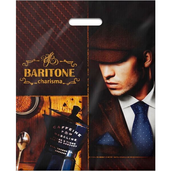 Пакет с вырубной ручкой, 47*40 см, полиэтилен 45 мкм, Баритон