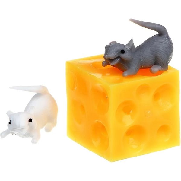 Игрушка-антистресс Две мышки в сыре Акция!