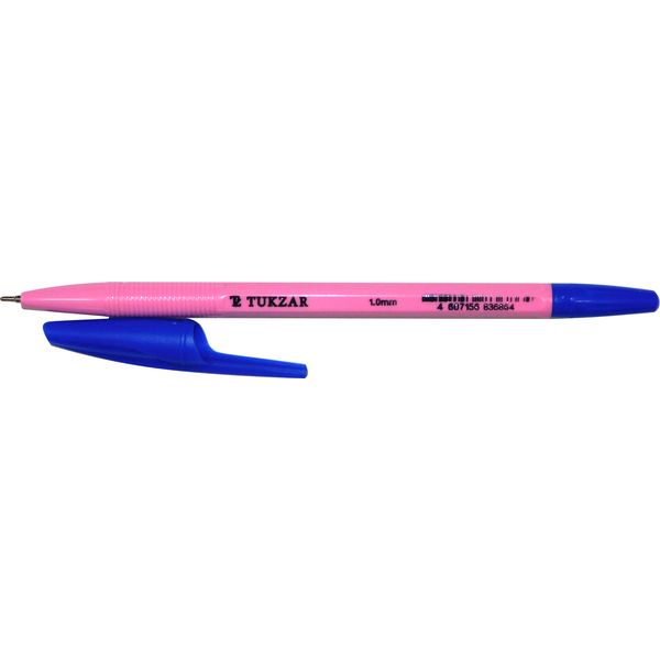Ручка шариковая синяя, 1.0 мм, узел-игла, шестигранная, грип, TUKZAR Oil pen Розовая Ручка шариковая синяя, 1.0 мм, узел-игла, шестигранная, грип, TUKZAR Oil pen Розовая