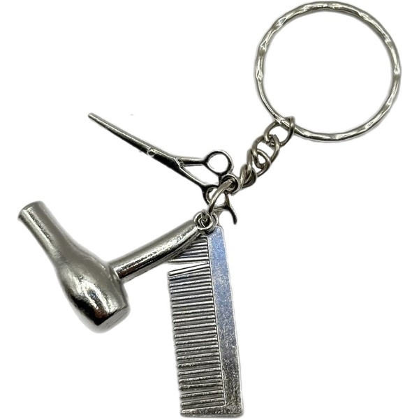 Брелок "Набор парикмахера", металл