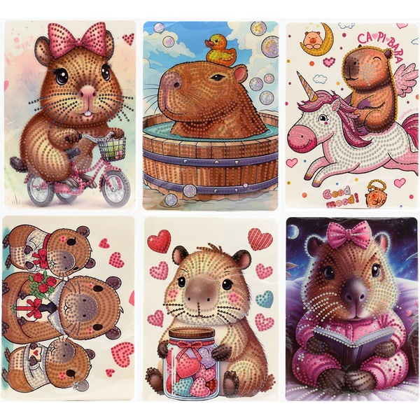 Алмазная живопись 15*26 см., ARTCoco Капибара