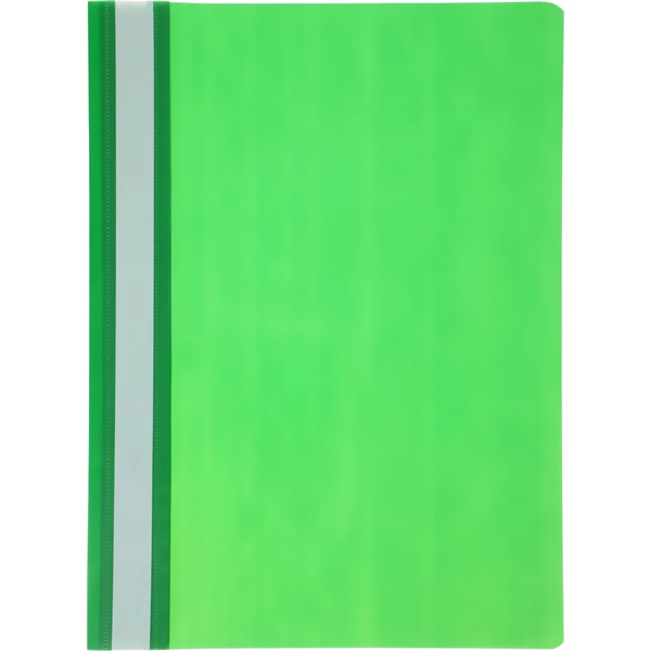 Папка-скоросшиватель А4, PP 120 мкм, глянц., цв.: зеленый, Бюрократ Economy