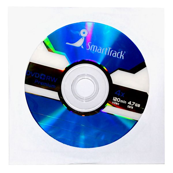Диск Smart Track DVD+RW 4.7GB 4x в бумажном конверте