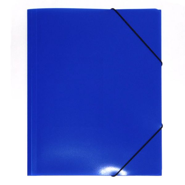 Папка на резинках, А4, PP 450 мкм, "песок", Expert Complete Classic Lite_синяя