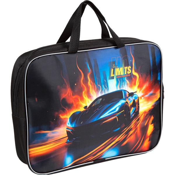 Папка-портфель А4, текстильная, на молнии, 1 отд., Attomex. No Limits