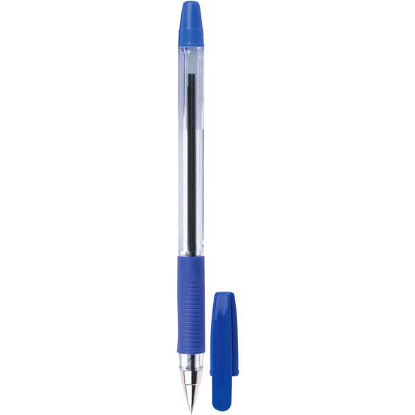 Ручка шариковая синяя, 0.7 мм, узел Standard, эрг. грип, Attomex Aviator (прозр. корпус) Ручка шариковая синяя, 0.7 мм, узел Standard, эрг. грип, Attomex Aviator (прозр. корпус)