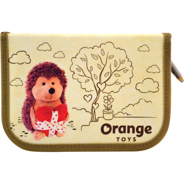 Пенал 1 отд., на молнии, 195*135*30 мм, текстиль, BG Orange Toys