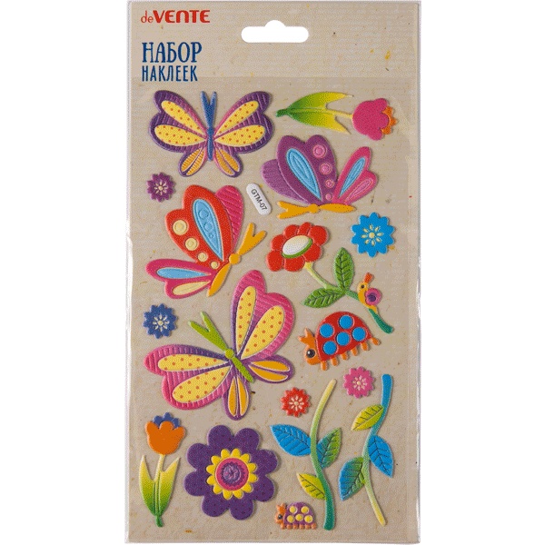 Паф-стикеры (объемные) deVENTE Summer day, мягкие, карточка 120*200 мм Паф-стикеры (объемные) deVENTE Summer day, мягкие, карточка 120*200 мм