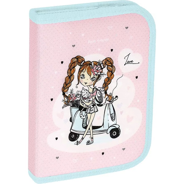 Пенал 1 отд., на молнии, 190*130*30 мм, текстиль, ArtSpace Friends Акция!