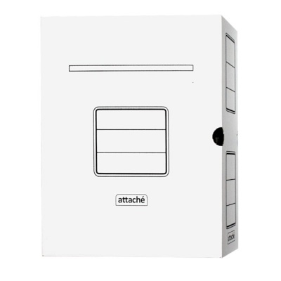 Короб архивный А4, микрогофрокартон, фикс. клапан, 100 мм (950 л.), белый, ASR