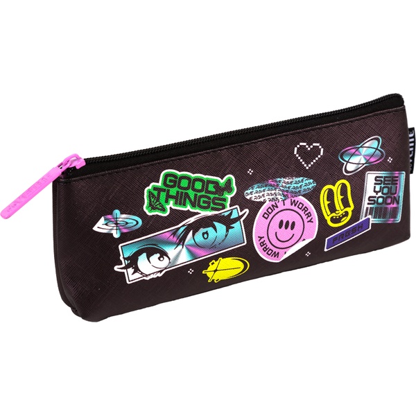 Пенал 1 отд., на молнии, 210*80*35 мм, иск. кожа, deVENTE Anime Style