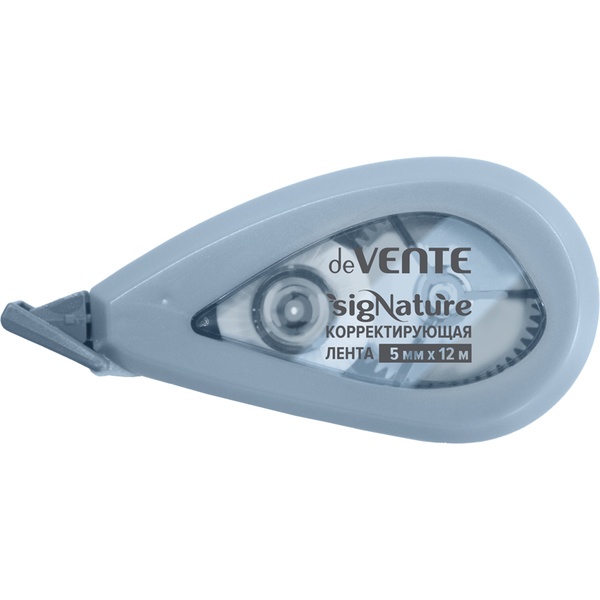 Лента корректирующая 5 мм* 12 м, фронт. аппликатор, п/п корпус, deVENTE sigNATURE_сумеречный синий