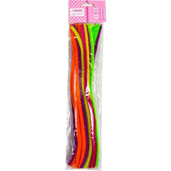 Проволока пушистая (шенилл) 0.6*30 см, 30 шт., ассорти, в п/п, deVENTE DIY Neon 