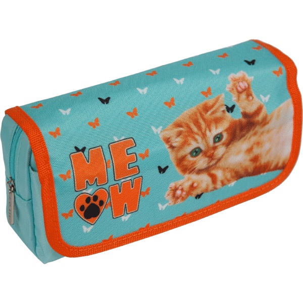 Пенал 1 отд., клапан на липучке, 205*95*70 мм, текстиль, карман, deVENTE Meow Пенал 1 отд., клапан на липучке, 205*95*70 мм, текстиль, карман, deVENTE Meow