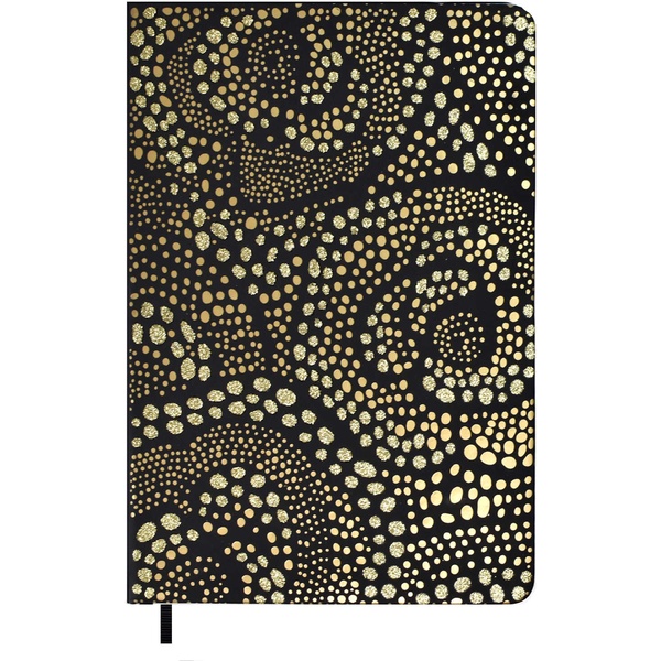 Ежедневник недатированный, А5, 120 л., 70 г/м2, тв. перепл., и/к, тисн. ф., ESCALADA Виннер_черный  Акция!