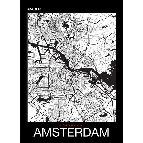 Тетрадь А4, клетка, 80 л., на скобе, 60 г/м², вд-лак, deVENTE Amsterdam