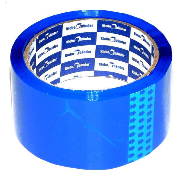 Лента клейкая упаковочная 50 мм * 66 м, ВОРР 40 мкм, синяя, Klebebander