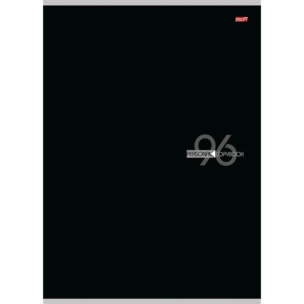 Тетрадь А4, клетка, 96 л., на скобе, 60 г/м², мел. бумага, Profit Минимализм в черном-6