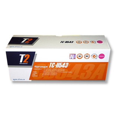 Картридж лазерный T2 TC-H542, пурпурный, ресурс 1400 страниц (совместимый)
