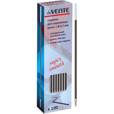 Стержень шариковый синий, 144 мм, 0.7 мм, масл. осн., deVENTE Стержень шариковый синий, 144 мм, 0.7 мм, масл. осн., deVENTE