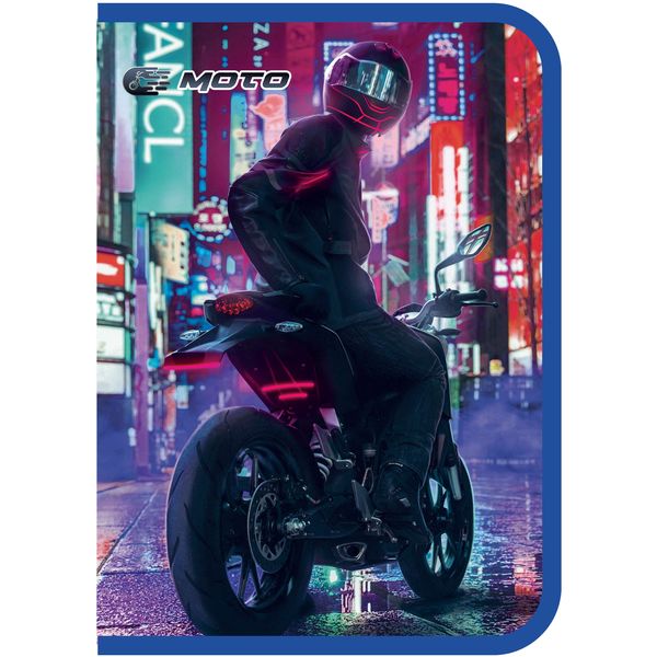 Папка для труда А4, на молнии (с 3-х сторон), PP, непрозр., отк. планка, ПЧЕЛКА Неоновый гонщик