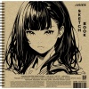 Скетчбук 200*200 мм, на гребне, 120 л., крафт блок 80 г/м², обл. 7БЦ, deVENTE Anime Girl Акция!