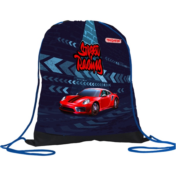 Сумка для сменной обуви ПИФАГОР Спорткар, 42*34 см