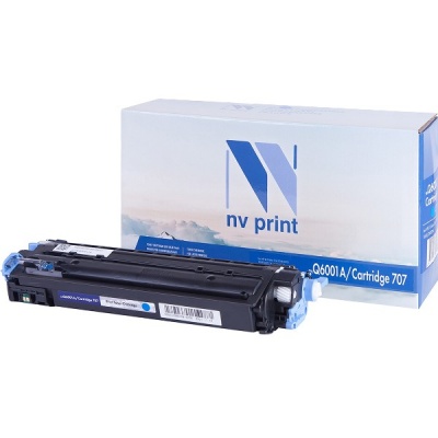 Картридж NVP совместимый HP Q6001A / Canon 707 Cyan для LaserJet Color 1600 / 2600n / 2605 / 2605dn 