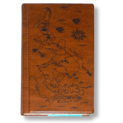 Альбом для монет на 72 яч., 6 ф/л., обл. кожзам, 110*222 мм, DPSkanc_коричневый