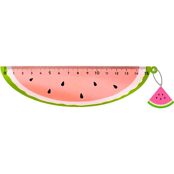 Линейка 15 см, пластик HIPS, фигурная с дизайном, deVENTE Tutti-Frutti Watermelon Линейка 15 см, пластик HIPS, фигурная с дизайном, deVENTE Tutti-Frutti Watermelon