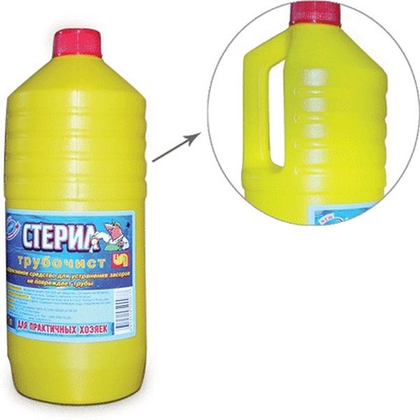 Средство для прочистки канализационных труб 1 л, ТРУБОЧИСТ (тип КРОТ) 