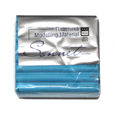 Пластика (полимерная глина) СОНЕТ, запекаемая, 56 г, аквамарин Акция!