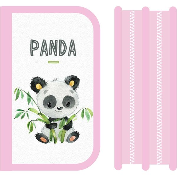 Пенал 2 отд., на молнии, 190*120*50 мм, лам. картон, откид. планка, ПЧЕЛКА Панда Акция!