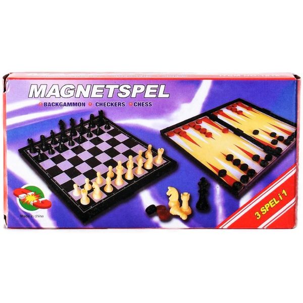 Игра настольная 3 в 1. Шашки-Шахматы-Нарды, 29*29 см, магнитные Игра настольная 3 в 1. Шашки-Шахматы-Нарды, 29*29 см, магнитные