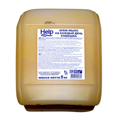 Крем-мыло жидкое HELP На каждый день_ Ромашка, 5000 мл