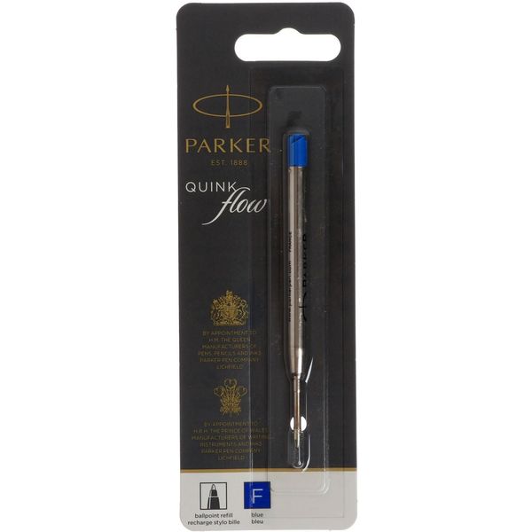Стержень шариковый синий, 97 мм, 0.8 мм (F), метл. корпус, Parker QuinkFlow Ball Point Refill Z08 Стержень шариковый синий, 97 мм, 0.8 мм (F), метл. корпус, Parker QuinkFlow Ball Point Refill Z08
