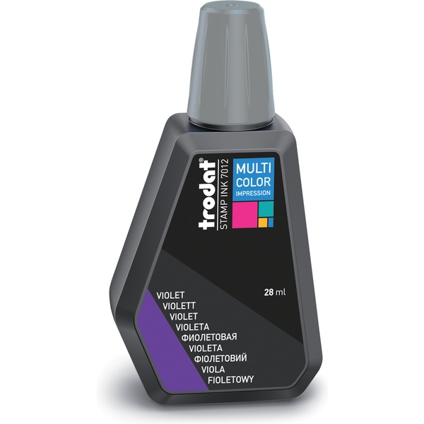 Краска штемпельная TRODAT Multi Color, 28 мл, на водной основе, фиолетовая Краска штемпельная TRODAT Multi Color, 28 мл, на водной основе, фиолетовая