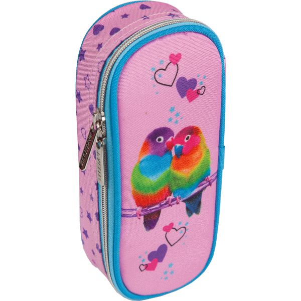 Пенал 1 отд., на молнии, 210*80*50 мм, текстиль, откидная планка, deVENTE Lovebirds (овальный) Пенал 1 отд., на молнии, 210*80*50 мм, текстиль, откидная планка, deVENTE Lovebirds (овальный)