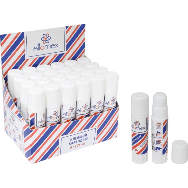 Клей-карандаш 8 г Attomex, PVA основа