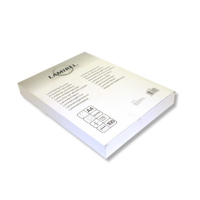 Пленка для ламинирования, 216*303 мм (А4), 175 мкм, глянцевая, 100 л., Lamirel Акция!