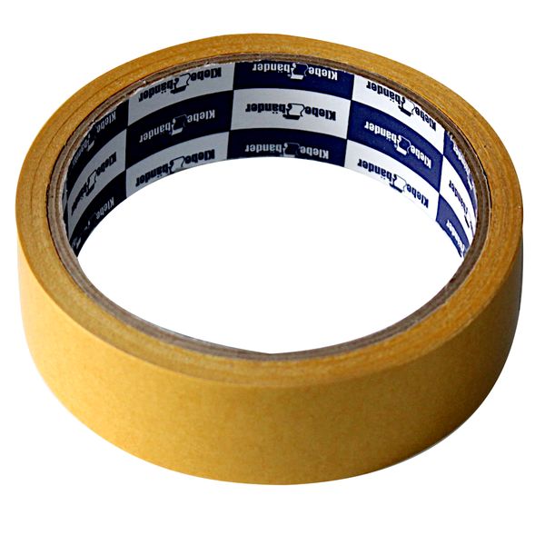 Лента клейкая 2-сторонняя, 25 мм * 10 м, 160 мкм, РР основа, картон. втулка, Klebebande