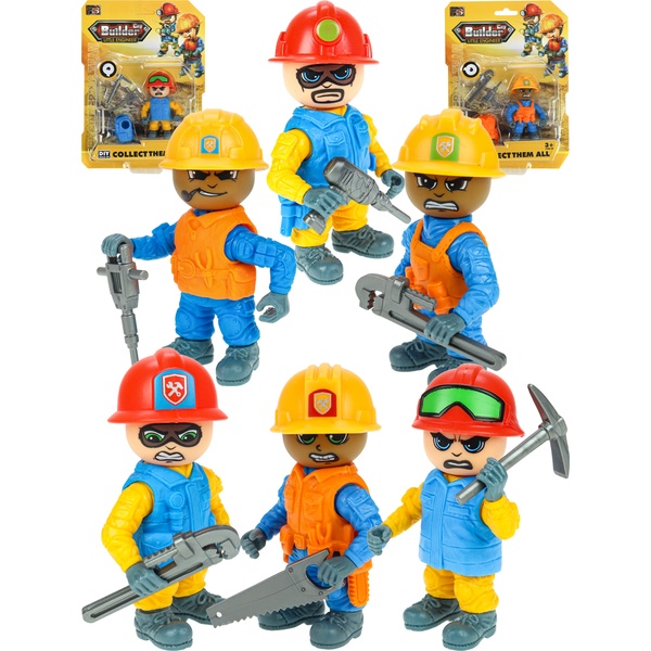 Мини-фигука Бригада строителей, 8*5 см, в ассортименте