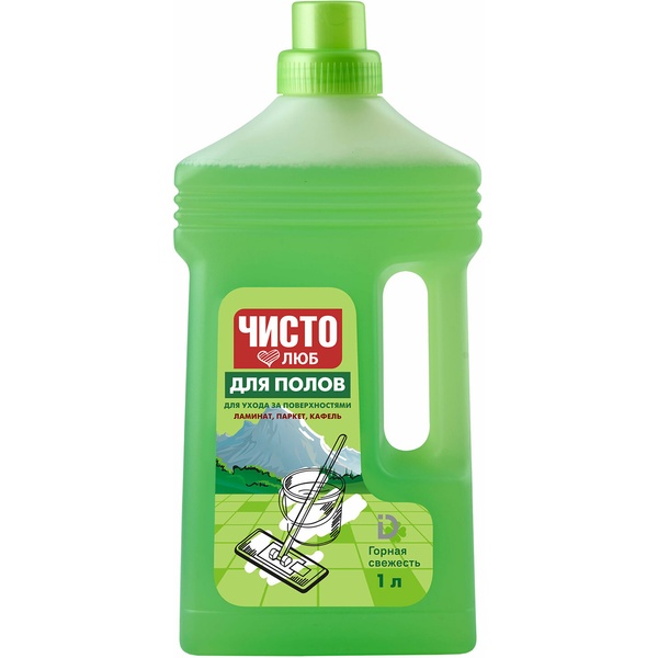 Средство для мытья пола 1 л, ЧИСТОЛЮБ "Горная свежесть"
