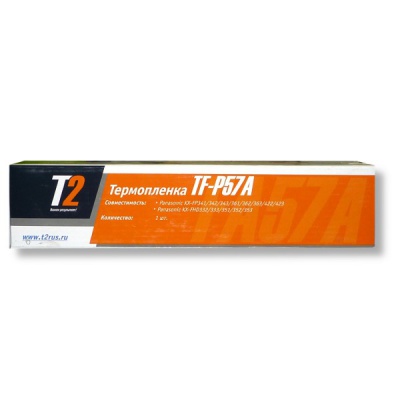 Термопленка T2 TF-P57A для факсимильных аппаратов Panasonic, 1 рул.* 70 м Термопленка T2 TF-P57A для факсимильных аппаратов Panasonic, 1 рул.* 70 м