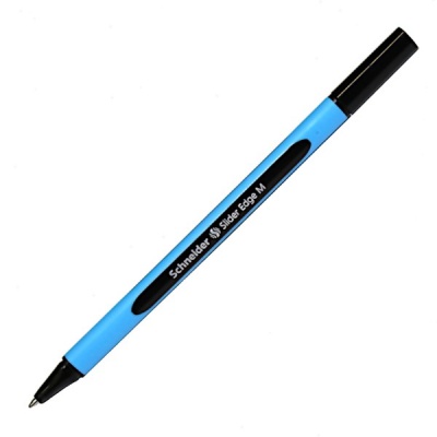 Ручка шариковая, черная, Ø 1.0 мм, трехгран., шкала, одноразов., SCHNEIDER Slider Edge M Акция!