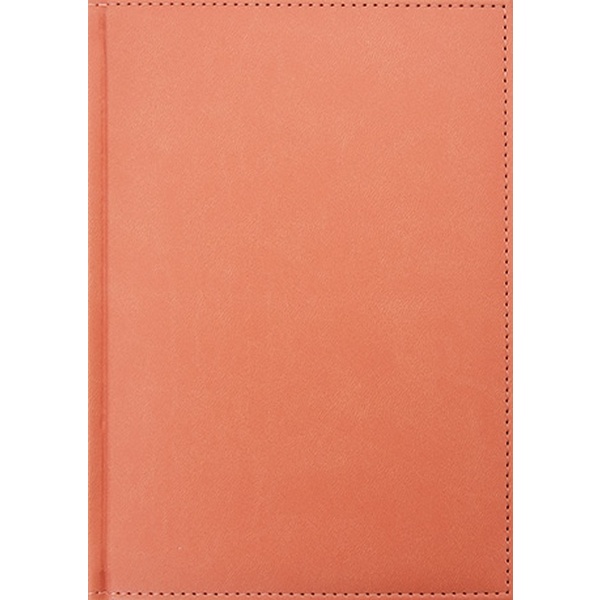 Ежедневник полудатированный, А5, 128 л., 60 г/м2, тв. перепл., и/к, поролон, Plano Sorrento_персиковый  Акция!