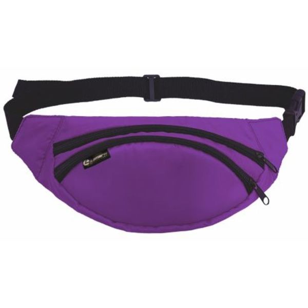Сумка поясная LAMARK Travel, 26*13*5 см, 1 отд., 1 объемный карман, фиолетовая  Акция!