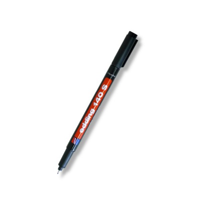 Маркер OHP (для пленок, стекла) Edding 140, черный, игольчатый н-к, 0.3 мм, пласт. корпус