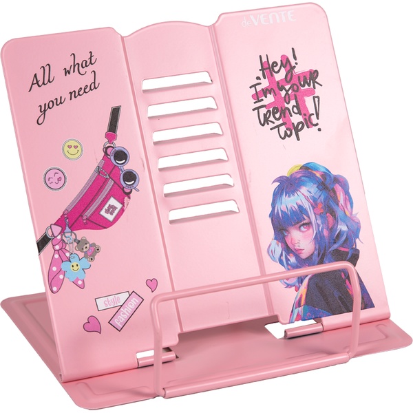 Подставка для книг металлическая deVENTE Hey Girl, 200*190 мм, 430 г, противоскольз. ножки